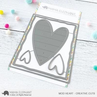 Mama Elephant Creative Cuts - Mod Heart